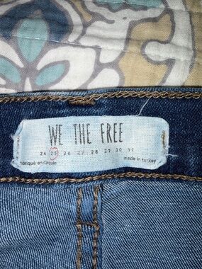 We The Free light blue denim jeans with contrast stitching